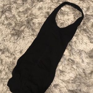 Nasty Gal black halter mini dress